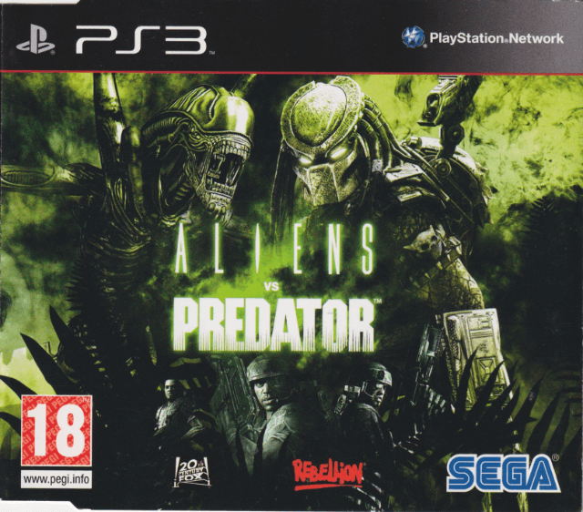 Aliens vs. Predator Hunter Edition box art for Playstation 3
